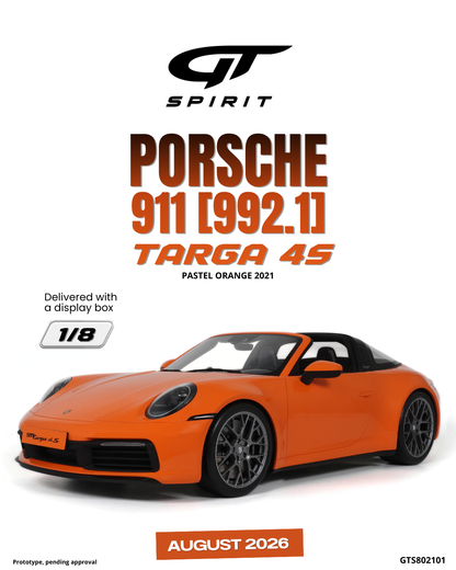 PORSCHE 911 (992.1) TARGA 4S PASTEL ORANGE 2021
