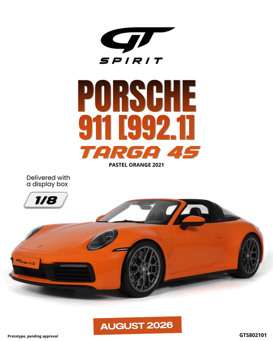 PORSCHE 911 (992.1) TARGA 4S PASTEL ORANGE 2021