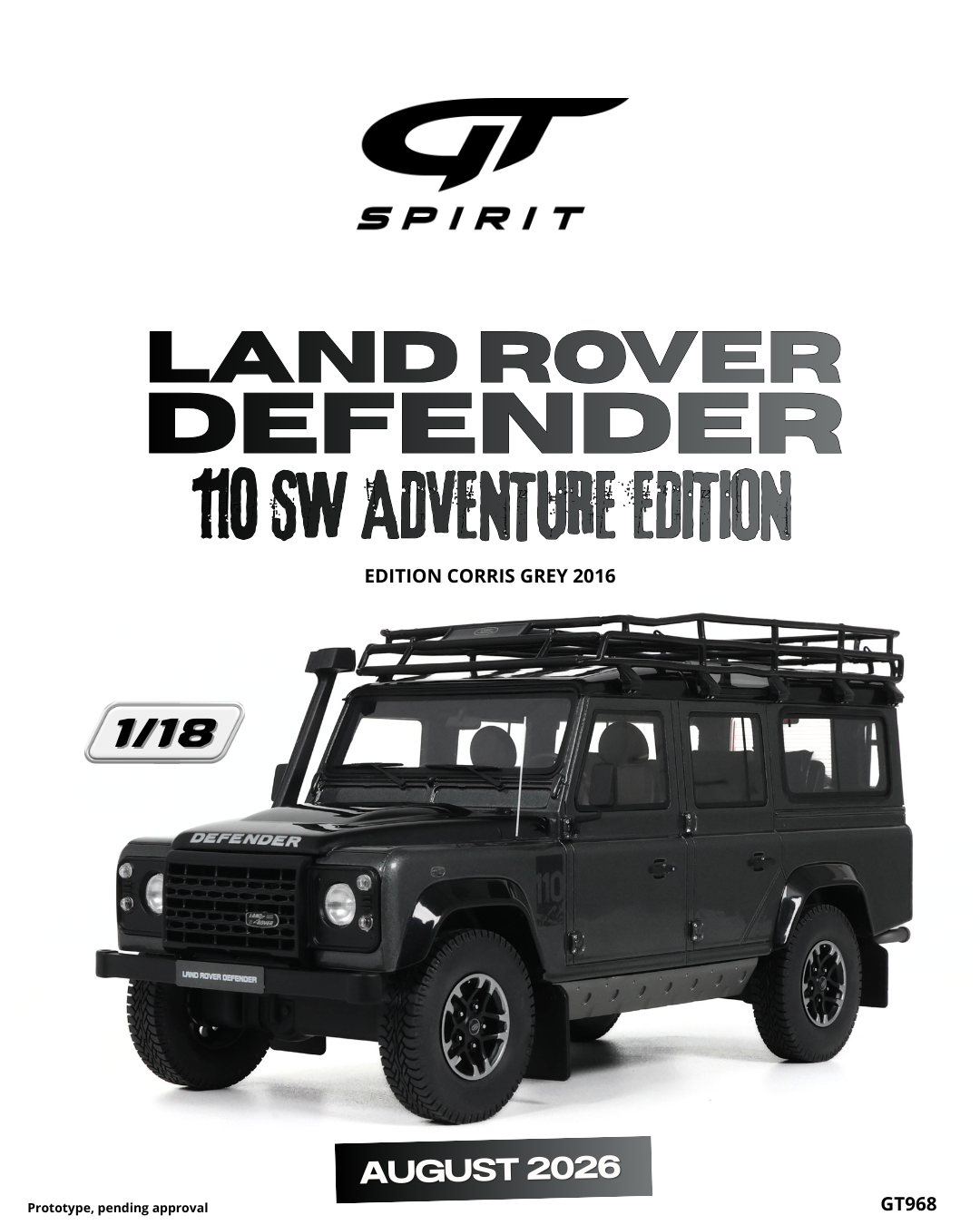 LAND ROVER DEFENDER 110 SW ADVENTURE EDITION CORRIS GREY 2016