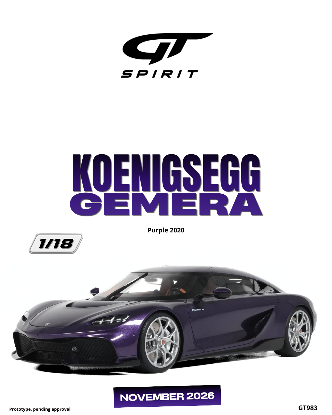 KOENIGSEGG GEMERA PURPLE 2020