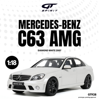 MERCEDES-BENZ C63 AMG DIAMOND WHITE 2007