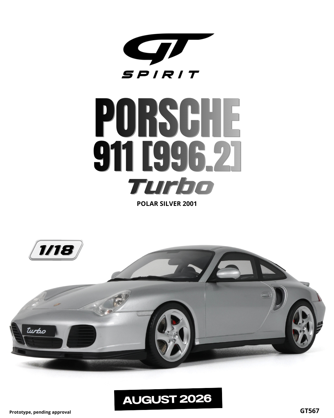 PORSCHE 911 [996.2] TURBO POLAR SILVER 2001