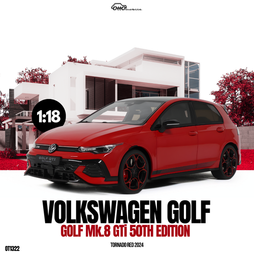VOLKSWAGEN VW GOLF Mk.8 GTI 50TH EDITION TORNADO RED 2024