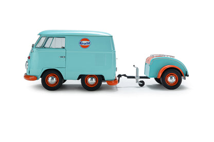 VOLKSWAGEN - T1 VAN KOOL COMBI GULF OIL TRIBUTE 1950 - LIGHT BLUE ORANGE