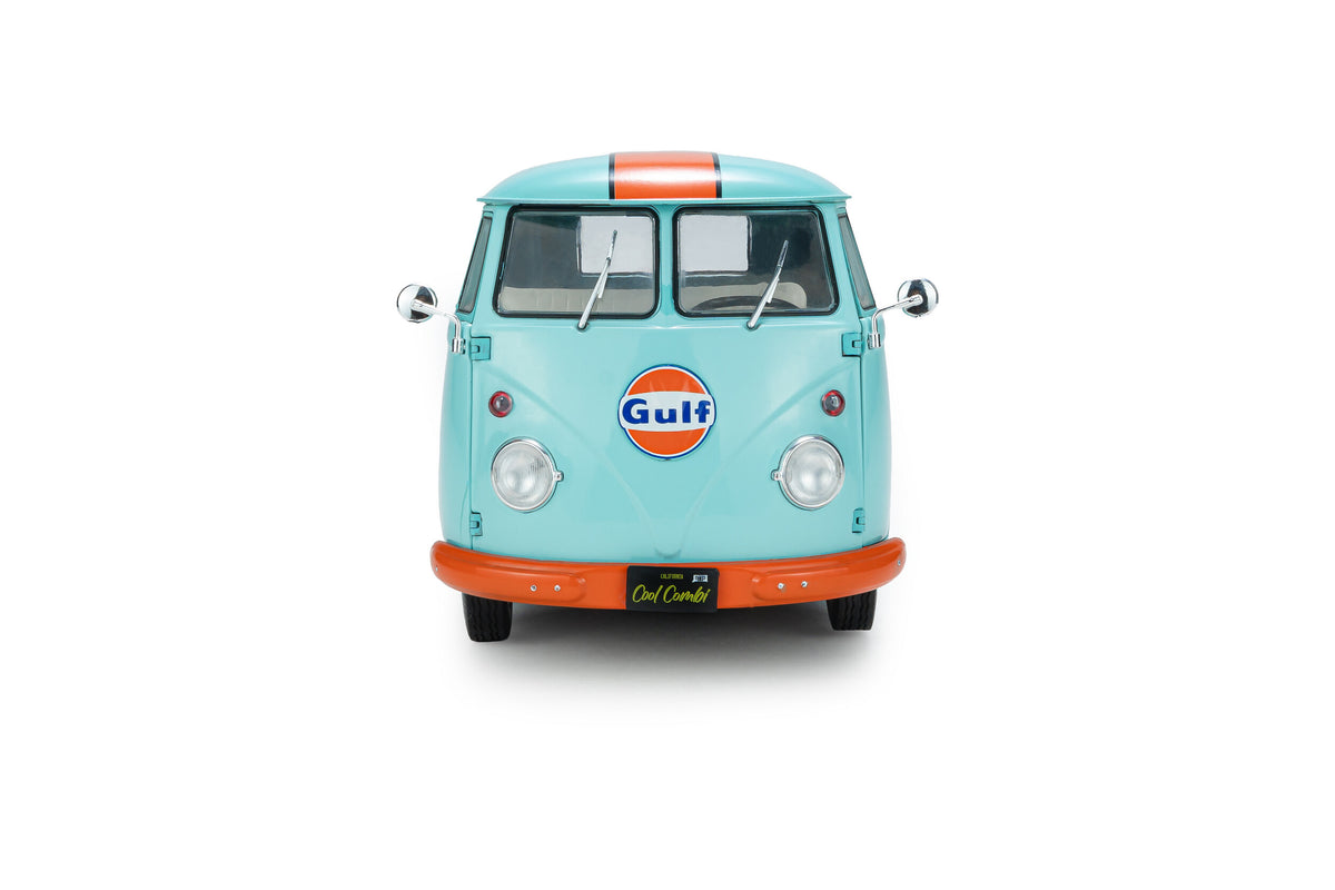 VOLKSWAGEN - T1 VAN KOOL COMBI GULF OIL TRIBUTE 1950 - LIGHT BLUE ORANGE