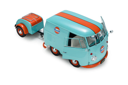 VOLKSWAGEN - T1 VAN KOOL COMBI GULF OIL TRIBUTE 1950 - LIGHT BLUE ORANGE