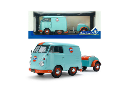 VOLKSWAGEN - T1 VAN KOOL COMBI GULF OIL TRIBUTE 1950 - LIGHT BLUE ORANGE