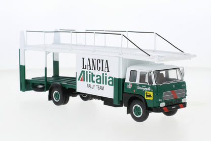 Fiat 673 Racing Transporter, grün/weiss, Lancia Alitalia Racing Team, Alitalia, 1976