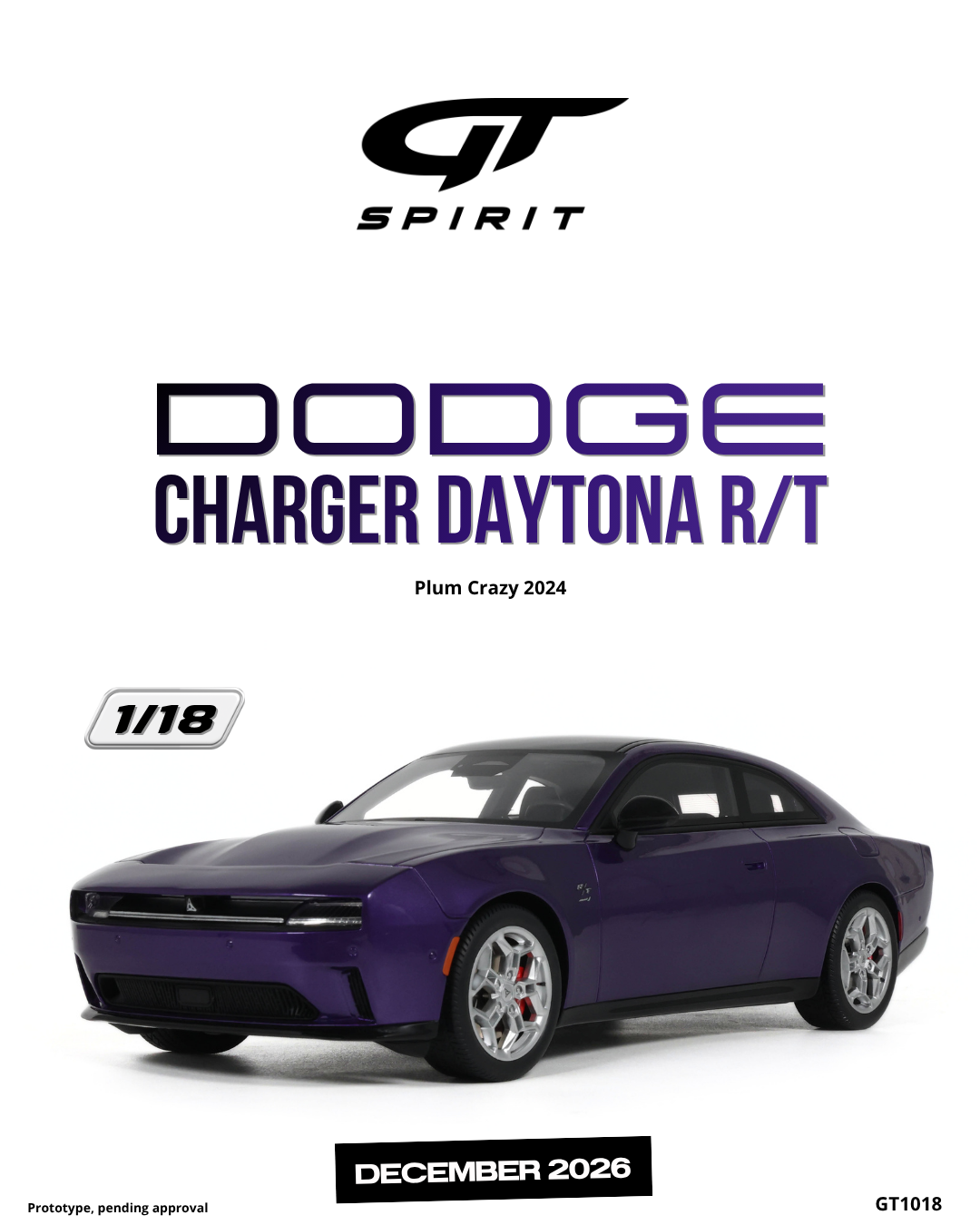 DODGE CHARGER DAYTONA R/T PLUM CRAZY 2024