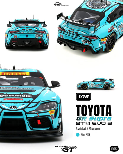 TOYOTA GR SUPRA GT4 EVO 2 A. MCINTOSH / P. THOMPSON BLUE 2025