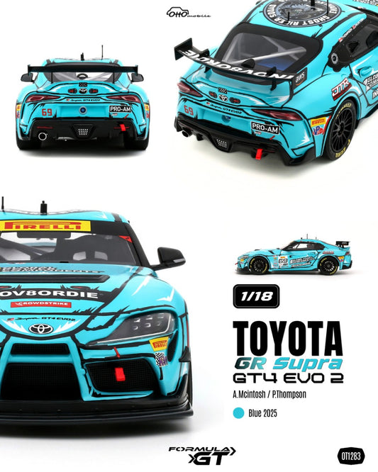 TOYOTA GR SUPRA GT4 EVO 2 A. MCINTOSH / P. THOMPSON BLUE 2025