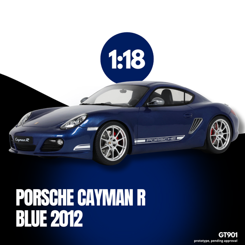 PORSCHE CAYMAN R AQUA BLUE METALLIC 2012