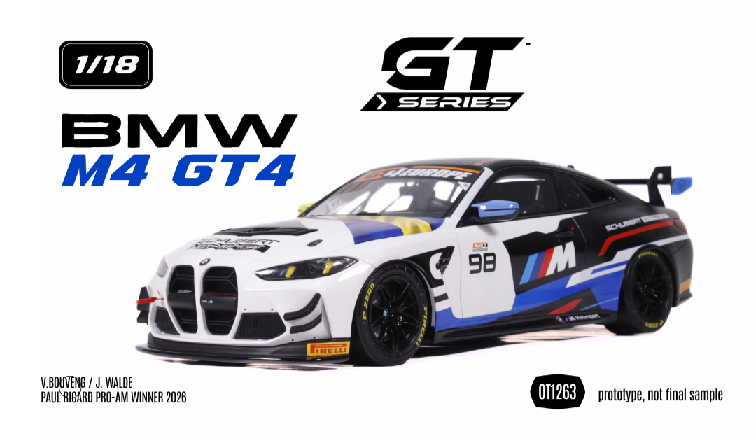 BMW M4 GT4 V.BOUVENG / J.WALDE PAUL RICARD PRO-AM WINNER 2026