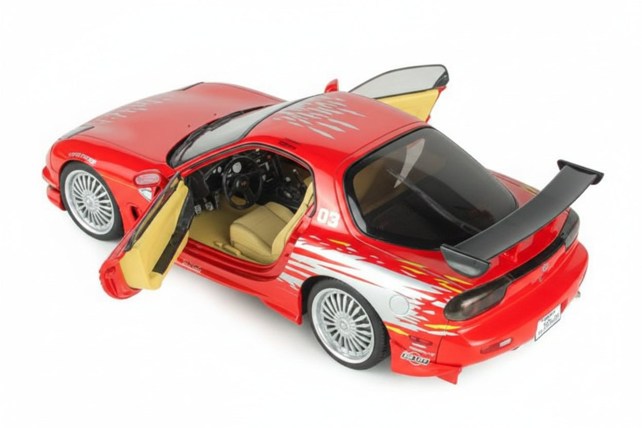 MAZDA - DOM'S RX-7 (FD3RS) COUPE 2001 - DOMINIC TORETTO - FAST & FURIOUS - RED SILVER