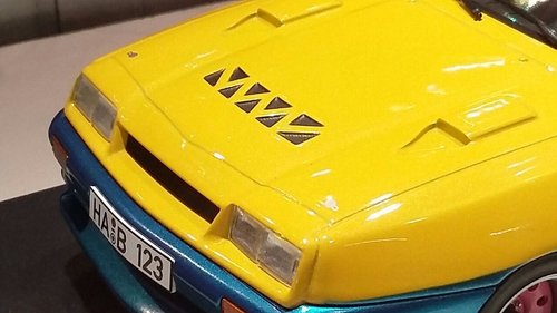 Opel Manta B Mattig, gelb/blau, 1991