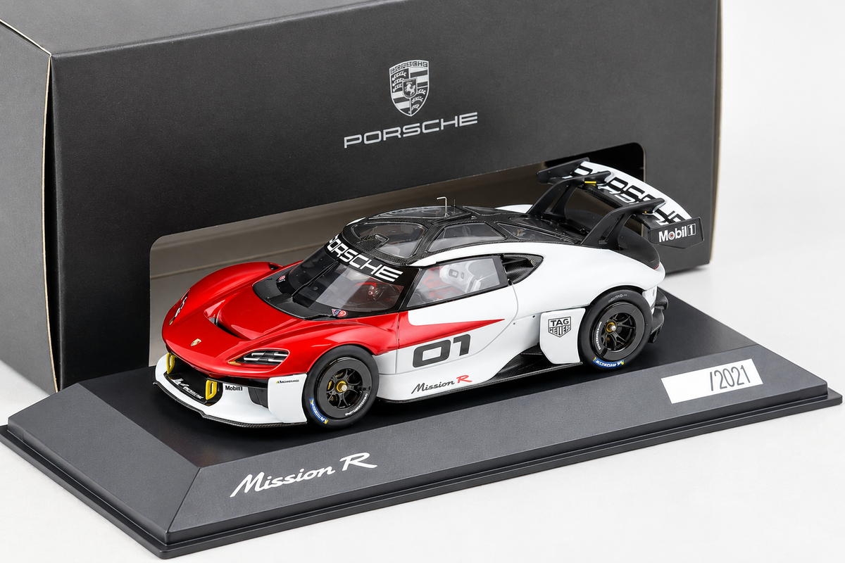 Porsche Mission R #01 Modellauto im Maßstab 1:43, Ansicht 1