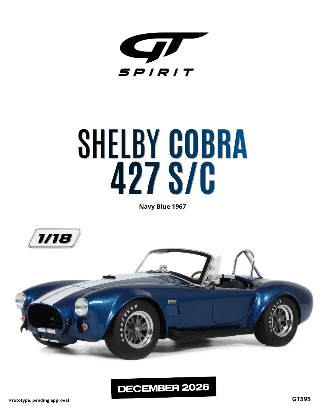 SHELBY COBRA 427 S/C NAVY BLUE 1967