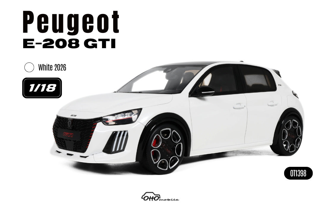 PEUGEOT E-208 GTI WHITE 2026