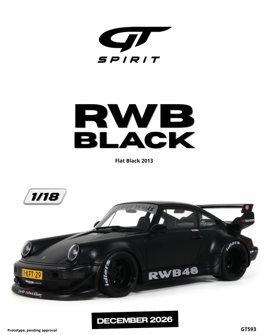 RWB PORSCHE 911 BLACK FLAT BLACK 2013