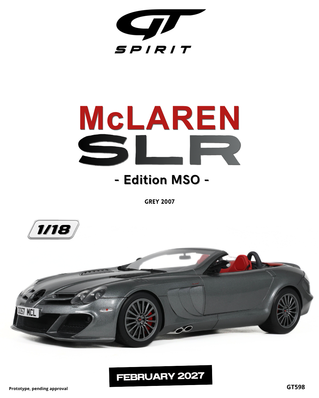 McLAREN Mercedes SLR EDITION MSO GREY 2007