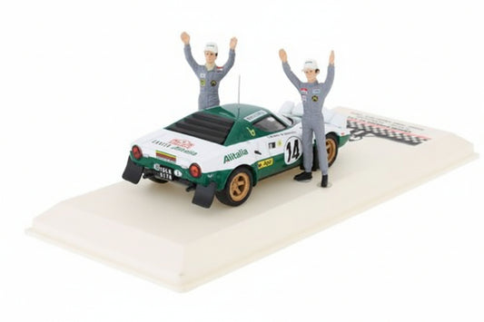 Lancia Stratos HO #14 Rallye WM Monte Carlo Winners Series mit Figuren S.Munari/M.Mannucci 1975