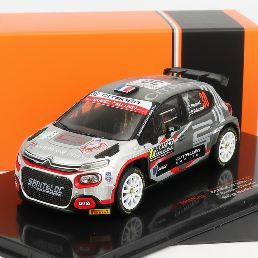 Citroen C3 Rally 2, No.30, Rally Monte Carlo , Y.Rossel/B.Fulcrand, 2021