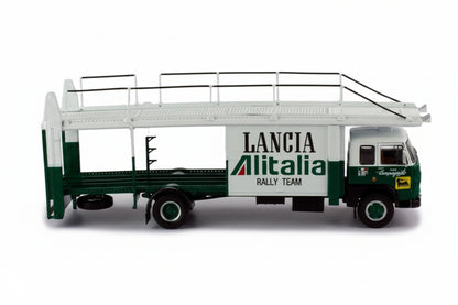 Fiat 673 Racing Transporter, grün/weiss, Lancia Alitalia Racing Team, Alitalia, 1976
