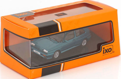 VW Golf Rally G60 1990 greenmetallic mit Vitrine