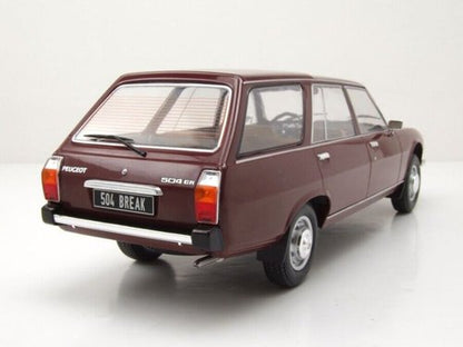 Peugeot 504 Break, dunkelrot, 1976