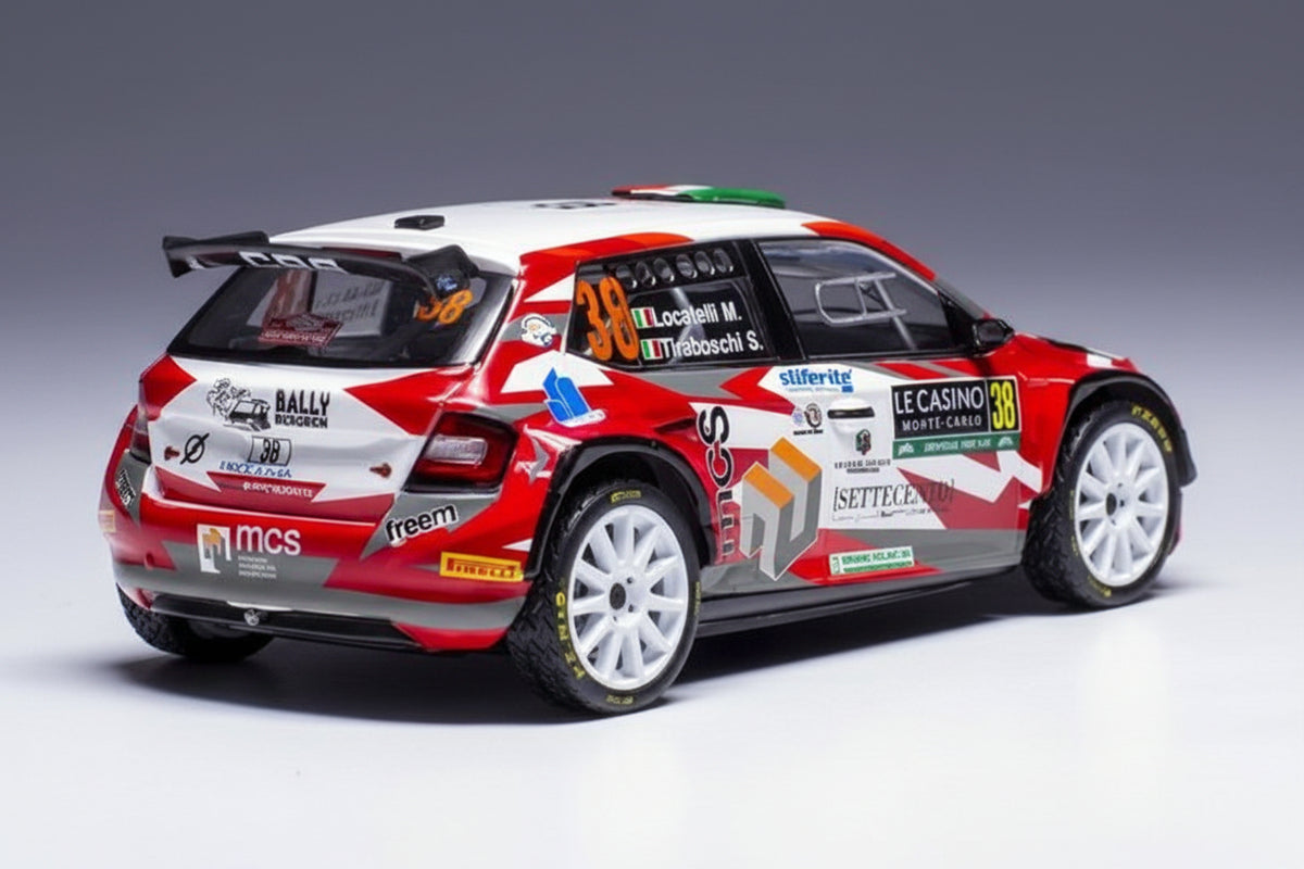 Skoda Fabia Rally2, WRC, Rallye Monte Carlo, 2024, #38  M.Locatelli/S.Tiraboschi