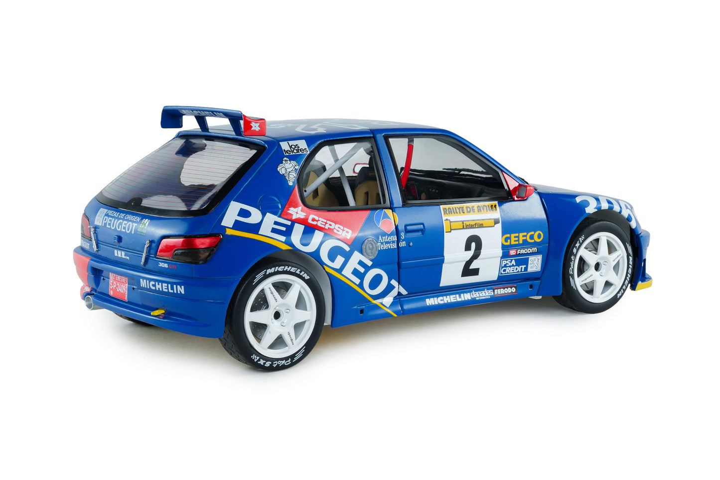PEUGEOT - 306 MAXI N 2 WINNER RALLY AVILES 1997 JAIME AZCONA - JULIUS BILLMAIER - BLUE