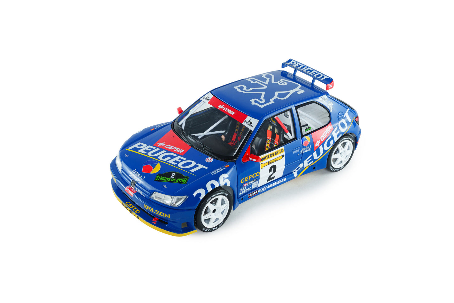 PEUGEOT - 306 MAXI N 2 WINNER RALLY AVILES 1997 JAIME AZCONA - JULIUS BILLMAIER - BLUE