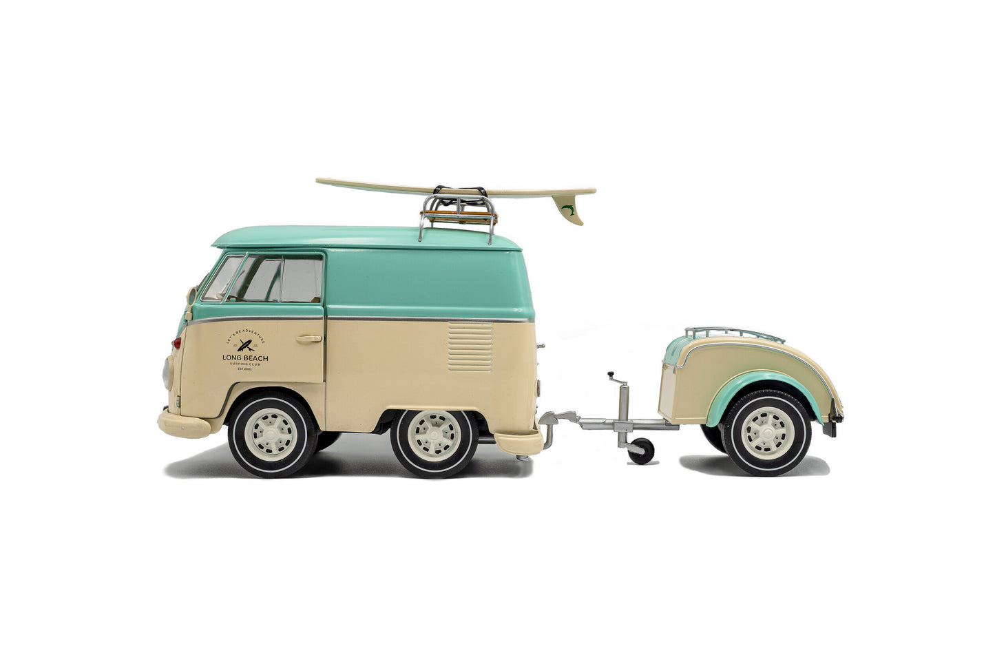 VOLKSWAGEN - T1 VAN KOOL COMBI WITH TRAILER 1950 - LIGHT BLUE WHITE
