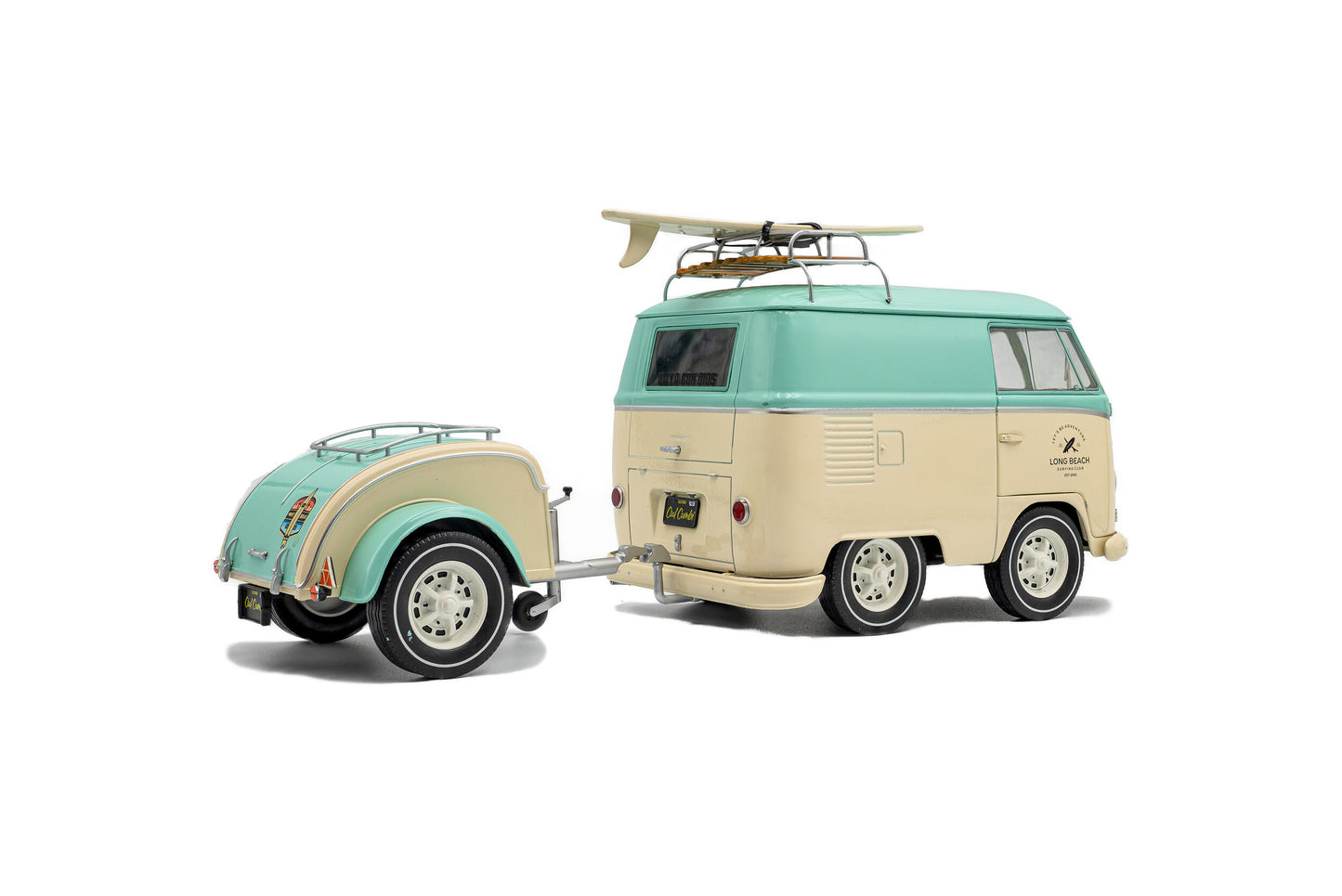 VOLKSWAGEN - T1 VAN KOOL COMBI WITH TRAILER 1950 - LIGHT BLUE WHITE