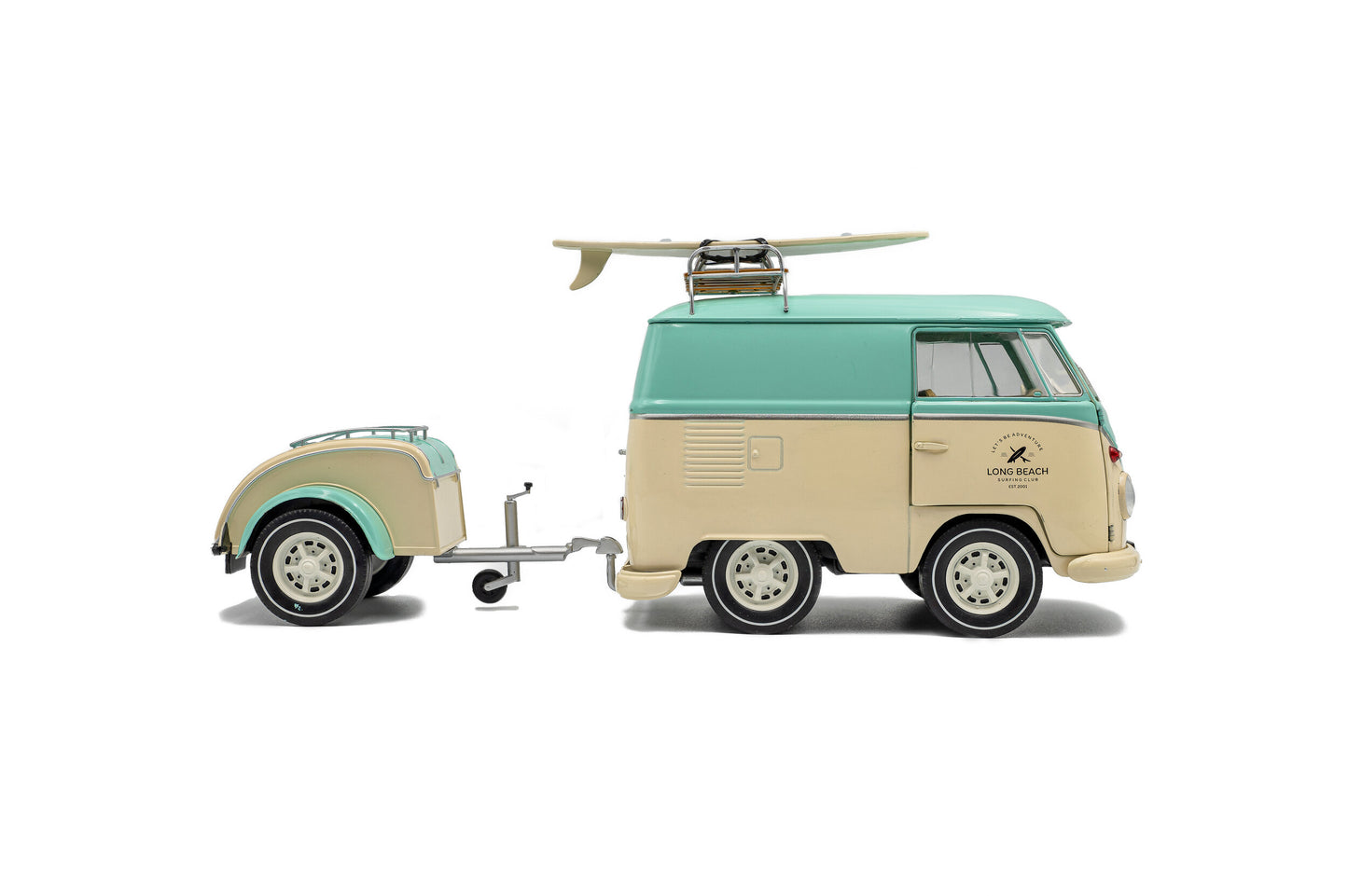 VOLKSWAGEN - T1 VAN KOOL COMBI WITH TRAILER 1950 - LIGHT BLUE WHITE
