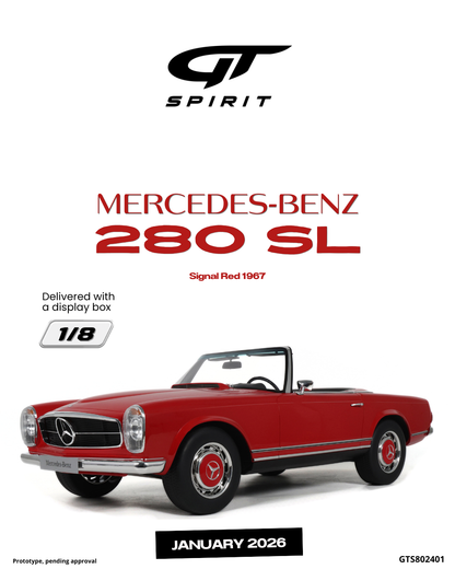 MERCEDES-BENZ 280 SL SIGNAL RED 1967