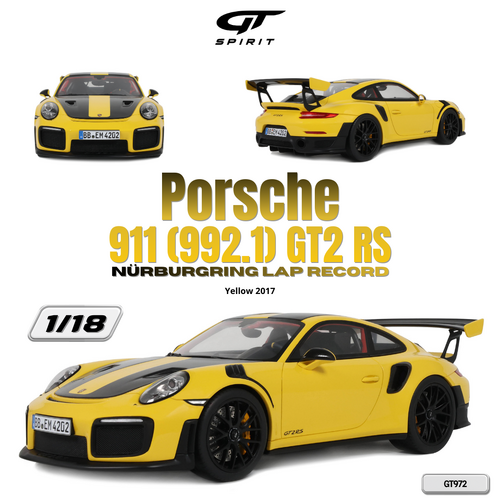 PORSCHE 911 (992.1) GT2 RS NÜRBURGRING LAP RECORD YELLOW 2017